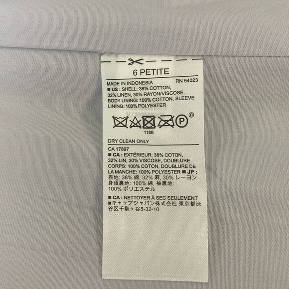 Banana Republic Cotton Linen Blend Blazer 6P - Picture 12 of 13